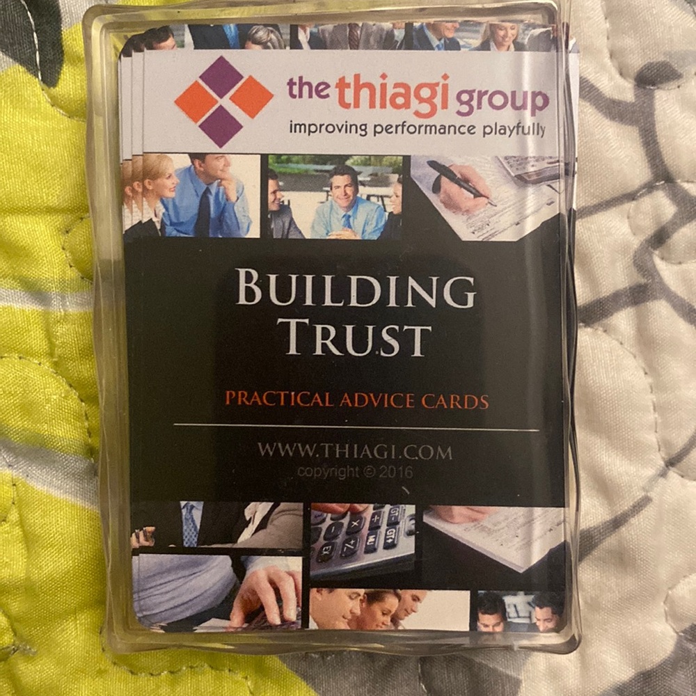 The Thiagi Group Building Trust “Training” Playing Cards